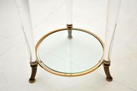 Italian Vintage Glass & Acrylic Side Table (6 of 6) Italian Vintage Glass & Acrylic Side Table (6 of 6)