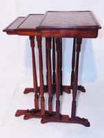 Regency mahogany nest of three tables (7 of 7) Regency mahogany nest of three tables (7 of 7)