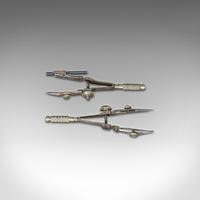 Antique Drawing Instrument Set, English, Draughtsman's, Tools, Edwardian, 1910 (8 of 10) Antique Drawing Instrument Set, English, Draughtsman's, Tools, Edwardian, 1910 (8 of 10)