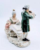 Dresden Germany Porcelain Figurine Musicians Playing Piano & Flute (5 of 9) Dresden Germany Porcelain Figurine Musicians Playing Piano & Flute (5 of 9)