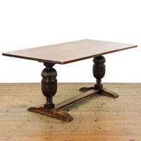 Large Antique Oak Refectory Table