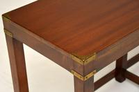 Antique Mahogany Military Campaign Style Console Table (5 of 8) Antique Mahogany Military Campaign Style Console Table (5 of 8)