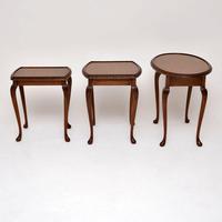 Antique Burr Walnut Nest of Three Tables (7 of 10) Antique Burr Walnut Nest of Three Tables (7 of 10)