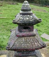 Weather Worn Tall Cast Pagoda Garden Ornament (7 of 8) Weather Worn Tall Cast Pagoda Garden Ornament (7 of 8)