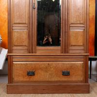 Wardrobe Burl Walnut Mirrored 19th Century (7 of 11) Wardrobe Burl Walnut Mirrored 19th Century (7 of 11)
