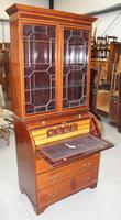 1900's Large Mahogany Cylinder Bureau Bookcase with Key (4 of 6) 1900's Large Mahogany Cylinder Bureau Bookcase with Key (4 of 6)