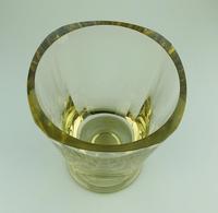 Fine Quality Scandinavian Art Deco Very Heavy Goblet Vase by Eda Citrine c.1931 (3 of 6) Fine Quality Scandinavian Art Deco Very Heavy Goblet Vase by Eda Citrine c.1931 (3 of 6)