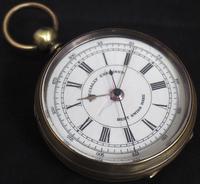 Antique Chronograph Pocket Watch Sweeping Stop Start Seconds Hand Swiss Made Key Wind. (3 of 8) Antique Chronograph Pocket Watch Sweeping Stop Start Seconds Hand Swiss Made Key Wind. (3 of 8)