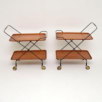 1960’s Pair of Vintage Swedish Teak Side Tables / Trolleys (2 of 11) 1960’s Pair of Vintage Swedish Teak Side Tables / Trolleys (2 of 11)