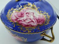 Dresden 19th Century Porcelain Ecuelle, Antique German Porcelain Covered Bowl Plate (6 of 7) Dresden 19th Century Porcelain Ecuelle, Antique German Porcelain Covered Bowl Plate (6 of 7)