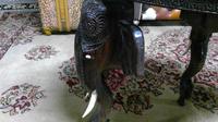 Antique Indian Carved Teak Elephant Table (4 of 6) Antique Indian Carved Teak Elephant Table (4 of 6)