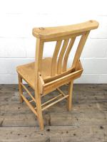 Set of Four Vintage Beech Chapel Chairs (16 of 16) Set of Four Vintage Beech Chapel Chairs (16 of 16)