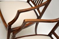 Pair of Antique Edwardian Inlaid Mahogany Armchairs (10 of 12) Pair of Antique Edwardian Inlaid Mahogany Armchairs (10 of 12)