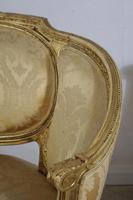 Pair of 19th Century French Gilt Louis XVI Style Armchairs (11 of 19) Pair of 19th Century French Gilt Louis XVI Style Armchairs (11 of 19)