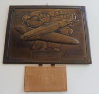 Bronzed Metal Calendar Signed Alex Henshaw MBE 1941 (6 of 13) Bronzed Metal Calendar Signed Alex Henshaw MBE 1941 (6 of 13)