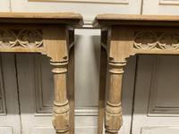 Pair of Bleached Oak Console Tables (10 of 16) Pair of Bleached Oak Console Tables (10 of 16)