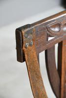 6 Arts & Crafts Carved Oak Chairs (11 of 12) 6 Arts & Crafts Carved Oak Chairs (11 of 12)