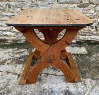 Antique Swedish Pine X-frame Trestle Table (18 of 21) Antique Swedish Pine X-frame Trestle Table (18 of 21)