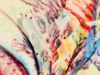 A Stunning Original Gabrielle Bouffay Watercolour Painting L'Oiseau Bleu 1968 (4 of 7) A Stunning Original Gabrielle Bouffay Watercolour Painting L'Oiseau Bleu 1968 (4 of 7)