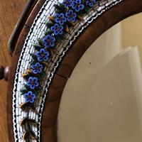 19th Century Italian Olive Wood Easel Mirror - Millefiori Micro Inlaid Detail (8 of 10) 19th Century Italian Olive Wood Easel Mirror - Millefiori Micro Inlaid Detail (8 of 10)