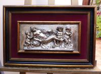 Silvered on Copper Wall Putti Plaque (12 of 12) Silvered on Copper Wall Putti Plaque (12 of 12)