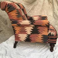 Cornelius V Smith Club Chair in Vintage Pera Kilim Fabric (3 of 5) Cornelius V Smith Club Chair in Vintage Pera Kilim Fabric (3 of 5)
