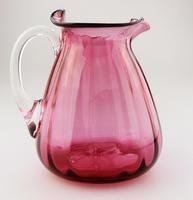Unusual Formed Victorian English Cranberry Jug 19th Century (5 of 10) Unusual Formed Victorian English Cranberry Jug 19th Century (5 of 10)