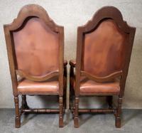 Large Pair of Oak & Leather Armchairs (6 of 11) Large Pair of Oak & Leather Armchairs (6 of 11)
