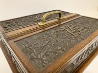 Large Antique Victorian Carved Oak Housekeepers Cutlery Box (6 of 14) Large Antique Victorian Carved Oak Housekeepers Cutlery Box (6 of 14)