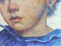 Two Oil on Canvas Portraits Little Girls Listed Dutch Artist Jeanne Brandsma (7 of 10) Two Oil on Canvas Portraits Little Girls Listed Dutch Artist Jeanne Brandsma (7 of 10)