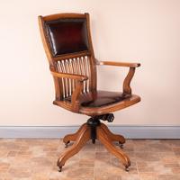 Teak Revolving Office Desk Chair (4 of 17) Teak Revolving Office Desk Chair (4 of 17)
