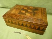 Large Tunbridge Ware Style Jewellery Box - Original Tray c.1870 (4 of 16) Large Tunbridge Ware Style Jewellery Box - Original Tray c.1870 (4 of 16)