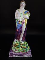 Fine Set of Early 19th Century Dixon & Alcocks Figures of the Four Seasons (3 of 6) Fine Set of Early 19th Century Dixon & Alcocks Figures of the Four Seasons (3 of 6)