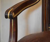 French Mahogany, Brass & Leather, Low Back Armchair (5 of 9) French Mahogany, Brass & Leather, Low Back Armchair (5 of 9)