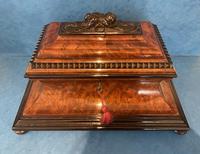 Victorian Burr Cedar & Ebony Shaped Tea Caddy (20 of 20) Victorian Burr Cedar & Ebony Shaped Tea Caddy (20 of 20)