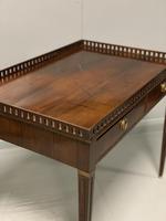 Exceptional Georgian silver table with fret gallery top (4 of 13) Exceptional Georgian silver table with fret gallery top (4 of 13)