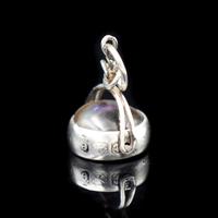 Antique Edwardian Abalone Shell and Agate Sterling Silver Spinning Fob Pendant (6 of 9) Antique Edwardian Abalone Shell and Agate Sterling Silver Spinning Fob Pendant (6 of 9)