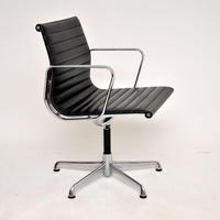 1970's Vintage Charles Eames Ea108 Leather Desk Chair by Icf (2 of 12) 1970's Vintage Charles Eames Ea108 Leather Desk Chair by Icf (2 of 12)