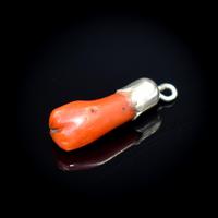 Antique Coral Silver Hand Figa Pendant Charm (3 of 8) Antique Coral Silver Hand Figa Pendant Charm (3 of 8)