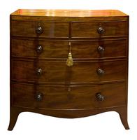 Regency Period Mahogany Bow-fronted Chest (3 of 7) Regency Period Mahogany Bow-fronted Chest (3 of 7)