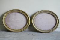 Pair of Oval Gilt Frames
