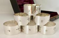 Set of Six Silver Plated Napkin Rings (2 of 6) Set of Six Silver Plated Napkin Rings (2 of 6)
