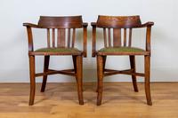 Vintage 1930s Oak Office Chair With Fresh Leather Seat x 2 (9 of 11) Vintage 1930s Oak Office Chair With Fresh Leather Seat x 2 (9 of 11)