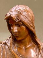H. MULLER: A Pretty 19th Century French Bronze Bust (2 of 5) H. MULLER: A Pretty 19th Century French Bronze Bust (2 of 5)