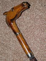 Antique English Made Brown Silk Canopy Umbrella & Hand Carved Horse Head Handle (13 of 14) Antique English Made Brown Silk Canopy Umbrella & Hand Carved Horse Head Handle (13 of 14)