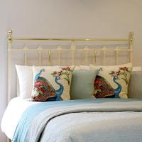Brass & Iron Antique Platform Bed in Cream (2 of 6) Brass & Iron Antique Platform Bed in Cream (2 of 6)