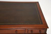 Antique Victorian Mahogany Leather Top Partners Desk (7 of 12) Antique Victorian Mahogany Leather Top Partners Desk (7 of 12)