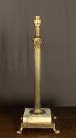 Good Size French Brass & Marble Corinthian Column Table Lamp (3 of 7) Good Size French Brass & Marble Corinthian Column Table Lamp (3 of 7)
