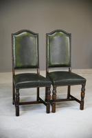Pair of Jaycee Leather Oak Dining Chairs (5 of 5) Pair of Jaycee Leather Oak Dining Chairs (5 of 5)