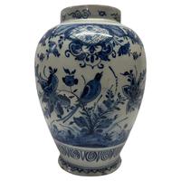 Delft Blue and White Baluster Vase